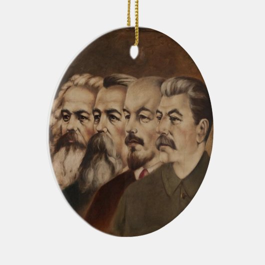 Marx, Engels, Lenin en Stalin Keramisch Ornament (Rechts)