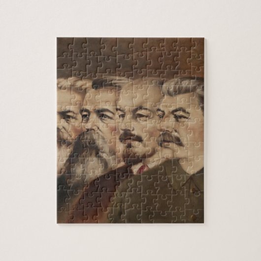 Marx, Engels, Lenin en Stalin Legpuzzel (Verticaal)
