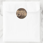 Marx, Engels, Lenin en Stalin Ronde Sticker (Tas)