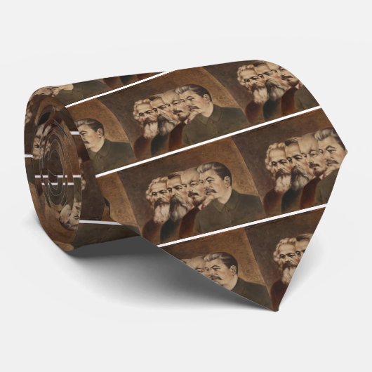 Marx, Engels, Lenin en Stalin Stropdas (Opgerold)