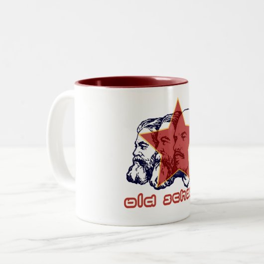 MARX ENGELS LENIN TWEEKLEURIGE KOFFIEMOK (Voorkant links)