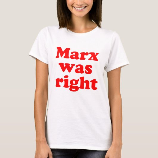 Marx had gelijk #2 t-shirt (Voorkant)