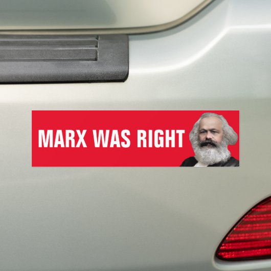 Marx had gelijk bumpersticker (Op auto)