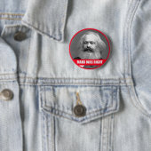Marx had gelijk ronde button 5,7 cm (In situ)