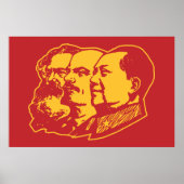 Marx Lenin Mao Portrait Poster (Voorkant)