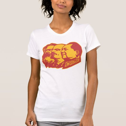 Marx Lenin Mao Portrait T-shirt (Voorkant)