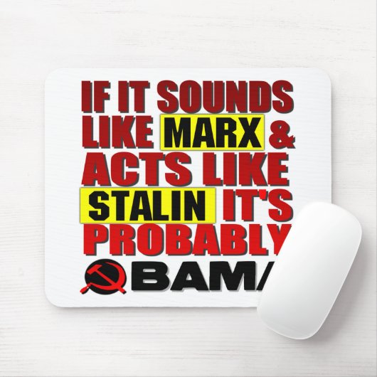 Marx, Stalin? Obama! Muismat (Met muis)