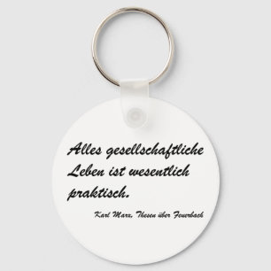 Marx Thesen Feuerbach Sleutelhanger