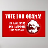 Marx voor Obama Poster (Voorkant)