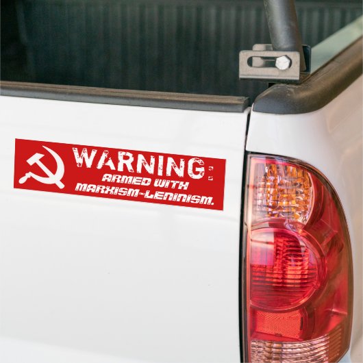 Marxisme-Leninisme-Bumpersticker Bumpersticker (Op Truck)