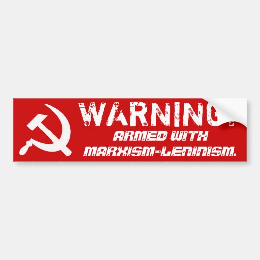 Marxisme-Leninisme-Bumpersticker Bumpersticker (Voorkant)