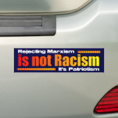 Marxisme verwerpen bumpersticker (Op auto)