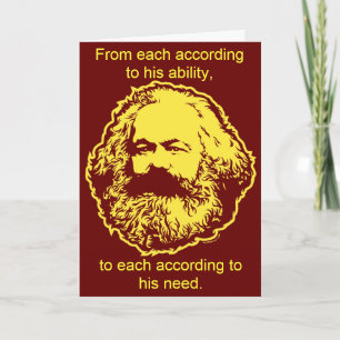 Marxist Birthday-kaart Kaart