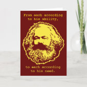 Marxist Birthday-kaart Kaart (Voorkant)