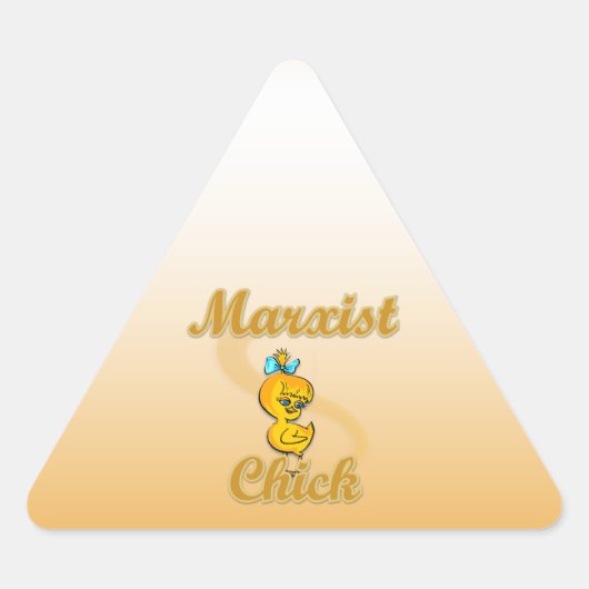 Marxist Chick Sticker (Voorkant)