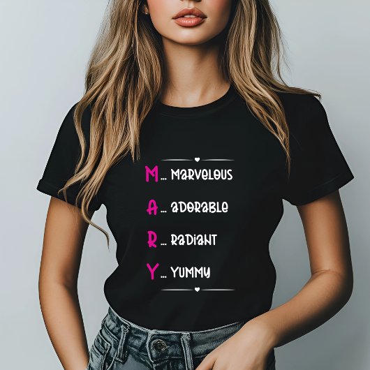 Mary Acroniem Funny Personalized Name T-shirt