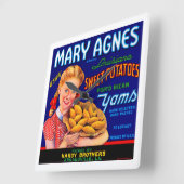 Mary Agnes Louisiana Yams Vierkante Klok (Hoek)