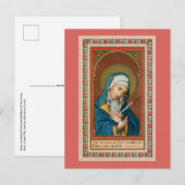 Mary als Mater Dolorosa (Moeder van Sorrijen) (SAU Briefkaart (Voorkant / Achterkant)