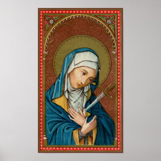 Mary als Mater Dolorosa (Moeder van Sorrijen) (SAU Poster (Voorkant)