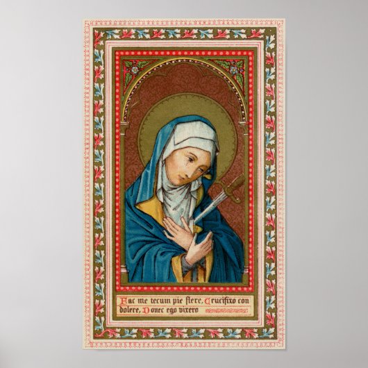 Mary als Mater Dolorosa (Moeder van Sorrijen) (SAU Poster (Voorkant)