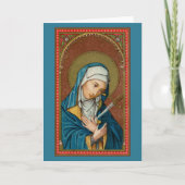 Mary als Mater Dolorosa (SAU20) Blank Wenskaart Kaart (Voorkant)