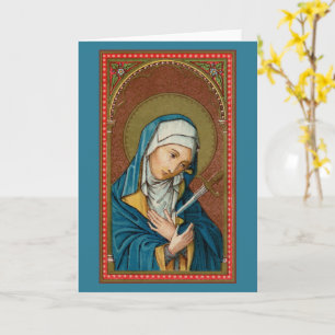 Mary als Mater Dolorosa (SAU20) Blank Wenskaart Kaart