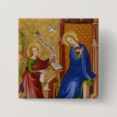 Mary and Angel of Annunciation Vierkante Button 5,1 Cm (Voorkant)