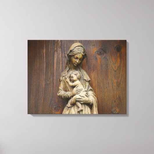 Mary and Baby Jesus Canvas Afdruk (Voorkant)