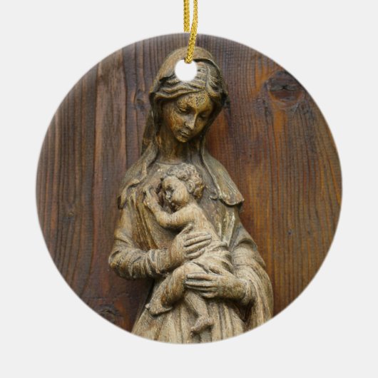 Mary and Baby Jesus Keramisch Ornament (Voorkant)