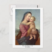 Mary and Christus Child van Raffael Briefkaart (Voorkant / Achterkant)