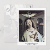 Mary and Heilige Geest (dove) van Johannes de Eyck Briefkaart (Voorkant / Achterkant)