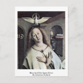 Mary and Heilige Geest (dove) van Johannes de Eyck Briefkaart (Voorkant)