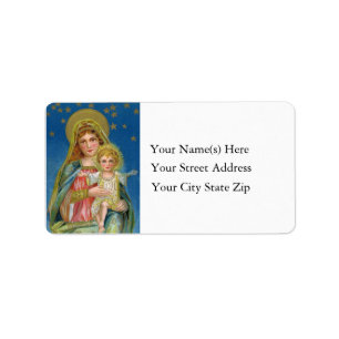 Mary and Jesus  Address Label