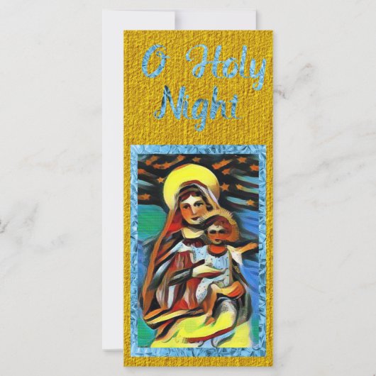 Mary and Jesus Art Kaart met kerstmis (Voorkant)