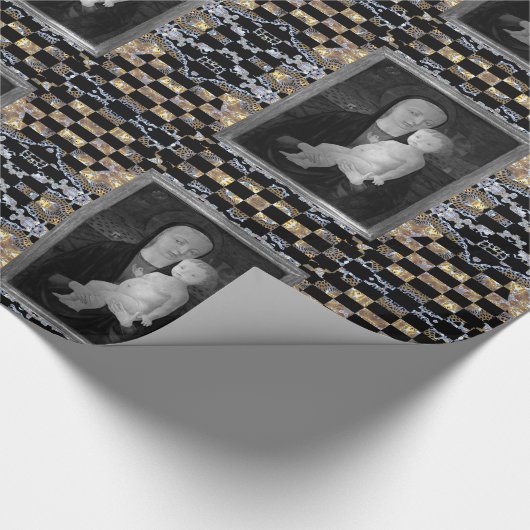 Mary and Jesus Divine Love Kerstmis Cadeaupapier (Hoek)