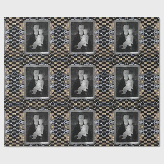 Mary and Jesus Divine Love Kerstmis Cadeaupapier (Vlak)