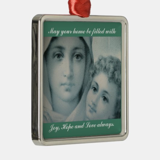 Mary and Jesus Metalen Ornament (Rechts)