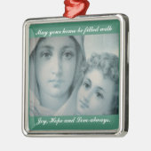 Mary and Jesus Metalen Ornament (Links)