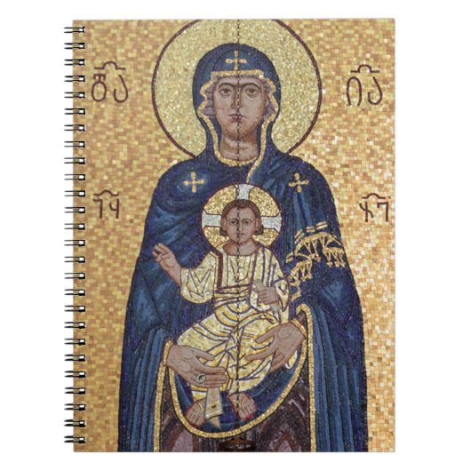 Mary and Jesus Mosaic Notitieboek (Voorkant)
