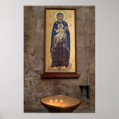 Mary And Jesus Mosaic Poster (Voorkant)