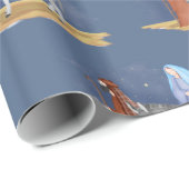 Mary and joseph kerstwrapping cadeaupapier (Rol Hoek)