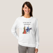 Mary and Joseph to the little town of Bethlehem T-shirt (Voorkant volledig)