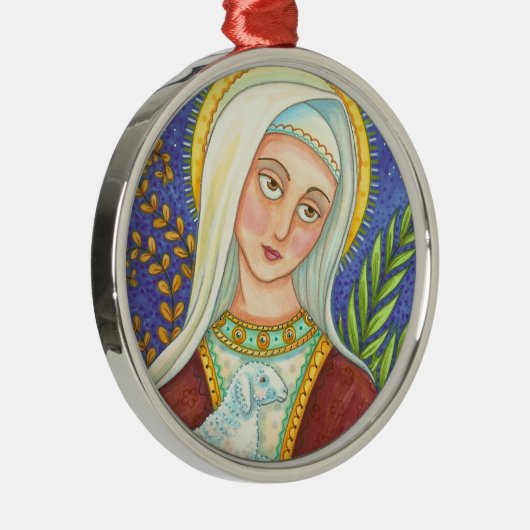 Mary and Lamb CHRISTMAS ORNAMENT (Rechts)