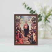 Mary and Saints: St. Catherine St. Margaret St. Jo Briefkaart (Staand voorkant)
