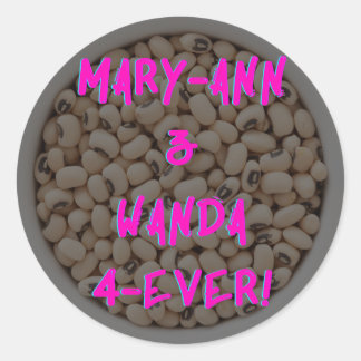 Mary-Ann & Wanda 4-Ever! Sticker - Roze