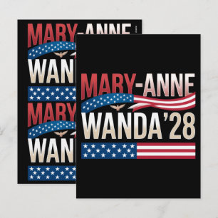 Mary-Anne Wanda 28 Mary Anne Wanda 2028 T-shirt Feestdagenkaart