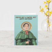 Mary Anning Je bent geen Fossil Birthday Kaart (Gele Bloem)