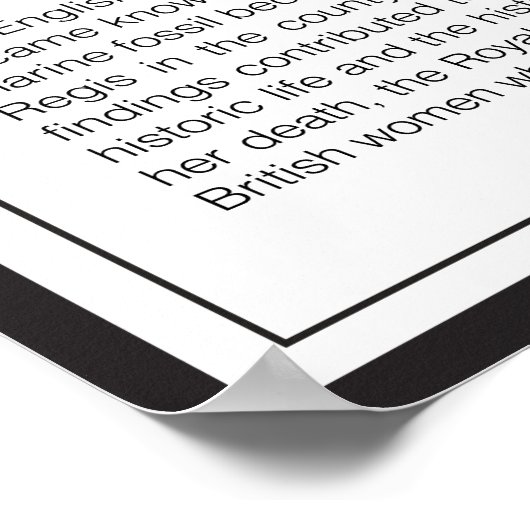 Mary Anning Poster (Hoek)