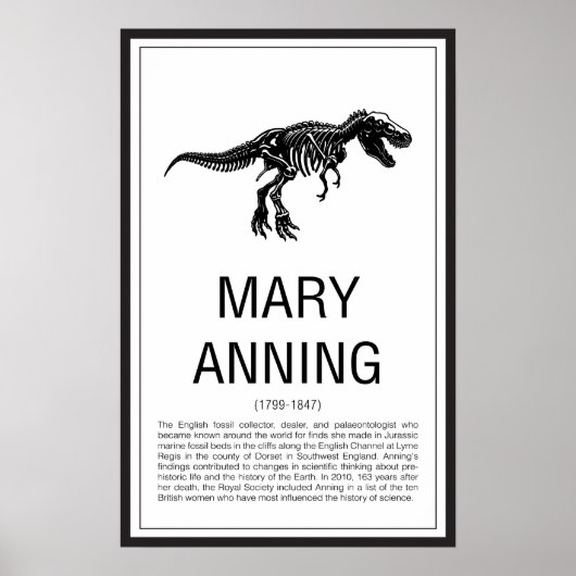 Mary Anning Poster (Voorkant)