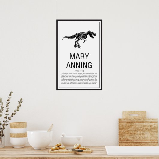 Mary Anning Poster (Keuken)